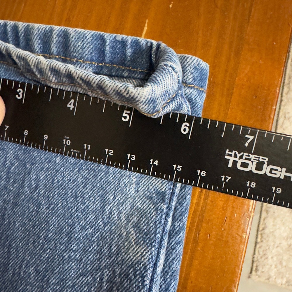 Levi's 501 Original Fit Jeans Mens 28x28 Light Blue Straight Leg Baggy Heritage - Picture 6 of 6